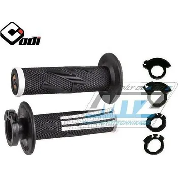 Rukojeti ODI V2 LOCK ON EMIG PRO (2takt+4takt včetně 5 nástavců) - černo-bílé ODIH36EPBW