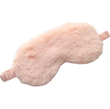 Škraboška na spaní Plyšová maska na spaní starorůžová