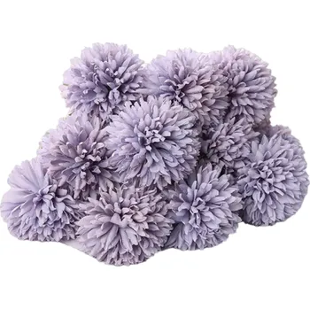 umělá květina Dekorativní květina hortenzie 29 cm 3 ks světle fialová