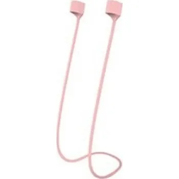 Příslušenství pro sluchátka Silikonová šňůrka za krk pro Apple Airpods růžová