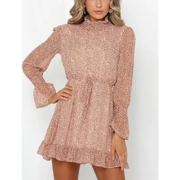 Dámské šaty Volánkové šaty se stojáčkem M