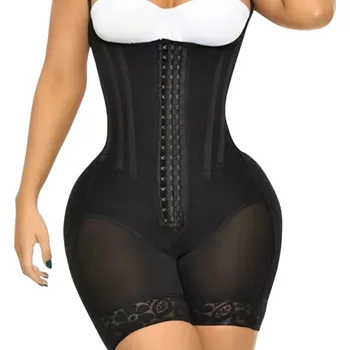 Body Tvarující korzet pod prsa Kompresní dámské body Zeštíhlující spodní prádlo Stahovací body pro modelaci pasu Bezešvé tvarovací prádlo černá M