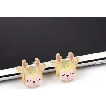 Vánoce Vánoční mini dekorace sob 10 ks žlutá