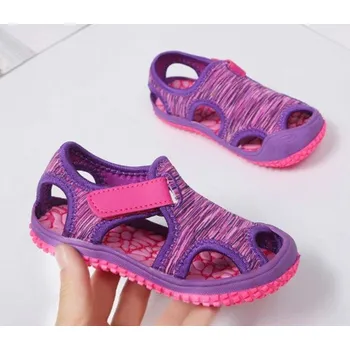 Dívčí sandály Dětské sandály na suchý zip fialová 21