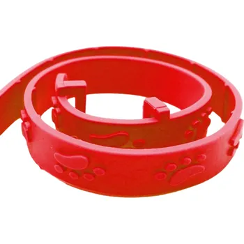 Červený obojek pro kočky proti parazitům Antiparazitní ochrana Nastavitelný obojek pro kočky Obojek proti klíšťatům a blechám