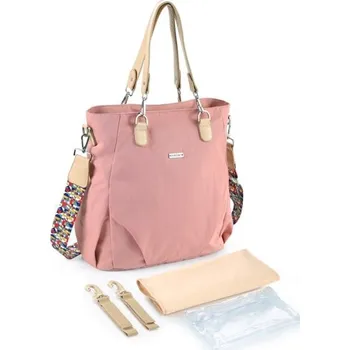Přebalovací taška Velká mateřská taška s doplňky růžová