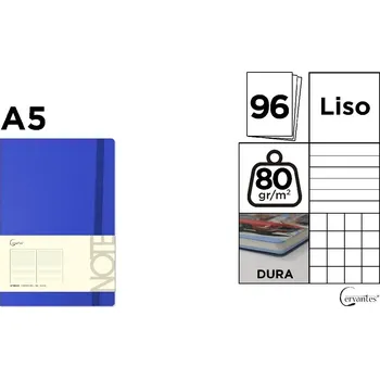 Blok Notes A5 s gumou 96l - modrá ,balení 12 ks 558711