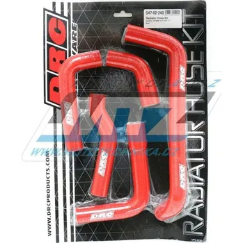 Hadice chladiče DRC RADIATOR HOSE KIT - DRC D47-02-243 - Gas-Gas EC200+EC250+EC300 / 11-17 - červené (sada 5ks) GAS GAS EC 300 2011-2011