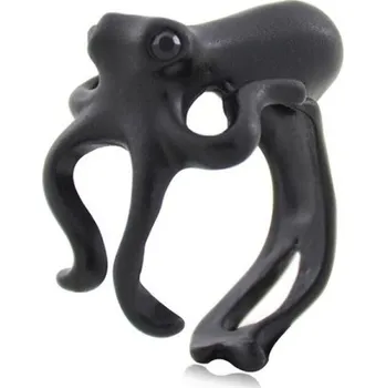 Prsten Prstýnek chobotnice černá