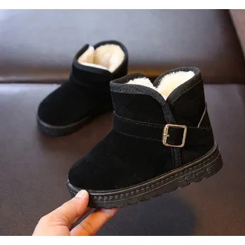 Dívčí obuv Dětské válenky s přezkou černá 24