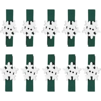 Vánoční dekorace Vánoční dekorativní kolíčky 10 ks 3