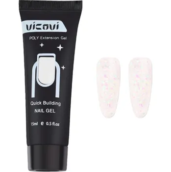 Přípravek na nehty Akrylový gel se třpytkami 3