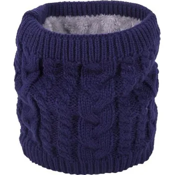 Šála Pletený nákrčník tmavě modrá