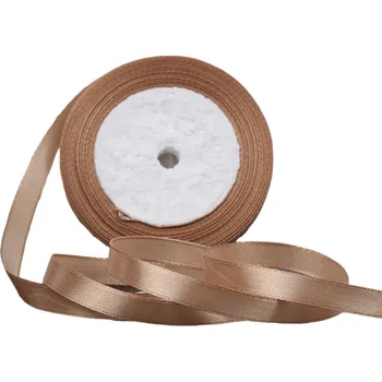 Balící papír Atlasová stuha 20 mm/22 m světle hnědá