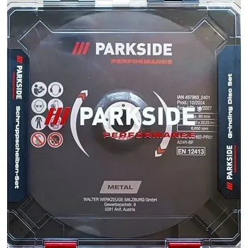 Příslušenství k brusce PARKSIDE PERFORMANCE Sada hrubovacích kotoučů na kov, Ø ...