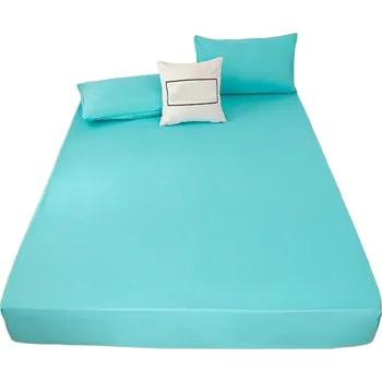 Prostěradlo Jednobarevné prostěradlo 180 x 200 cm tyrkysová