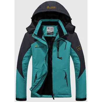 Stylová pánská zimní bunda J3078 světle modrá L