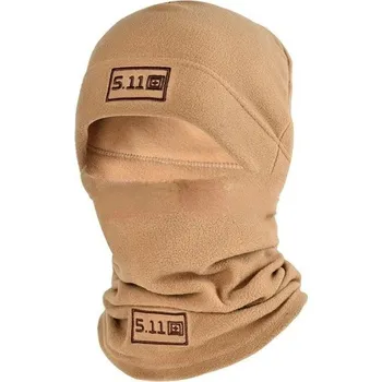 Čepice Pánská fleecová čepice s nákrčníkem khaki