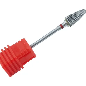 Bruska na nehty Diamantová fréza na manikúru kužel T821 červená