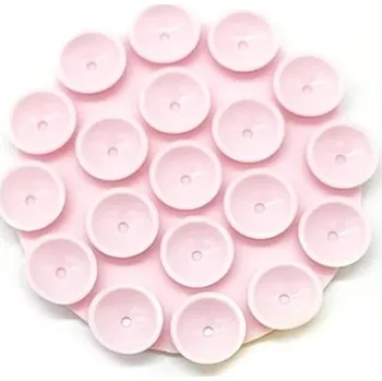 Oboustranná silikonová přísavka 7 cm Samolepicí držák na mobilní telefon do auta Kanceláře i domácnosti Univerzální držák telefonu světle růžová