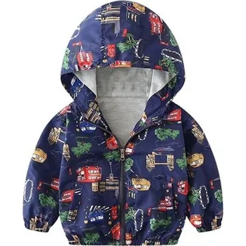 Chlapecká bunda Chlapecká bunda větrovka J3044 tmavě modrá 5