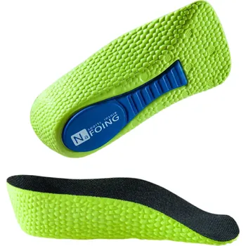 Vložka do bot Vložky do bot 3,5 cm Neutrální barva Zvýšení výšky Tlumicí efekt Podpora paty Úleva pro nohy Pohodlné nošení Do sportovní i pracovní obuvi zelená