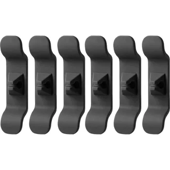 kabelová chránička Držák kabelů 6 ks černá