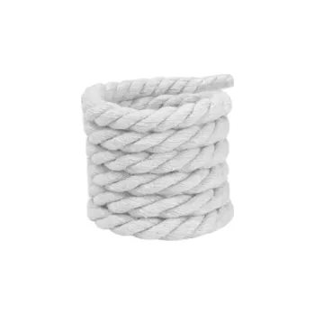 Tkaničky do bot Tlusté bavlněné tkaničky do bot 120 cm Stylové kroucené lano z přírodní bavlny Retro šněrování Robustní tkaničky pro tenisky Kotníkové boty bílá