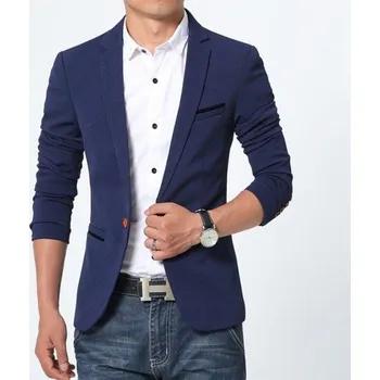 Pánské sako Luxusní pánské sako - Tmavě modré XL