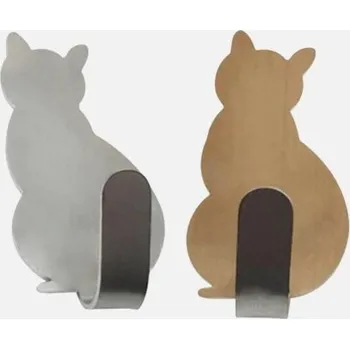 Věšák Samolepicí háček ve tvaru kočky 2 ks 3