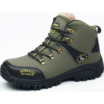 Pánská zimní obuv Pánské nepromokavé zimní boty J1494 zelená 44