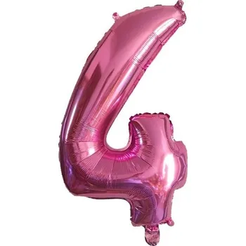 Balónek Narozeninový růžový balónek s číslem 80 cm 4