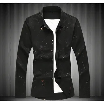 Pánská košile Pánská košile F806 černá 3XL