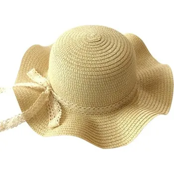Klobouk Dívčí slaměný klobouk Sunny béžova