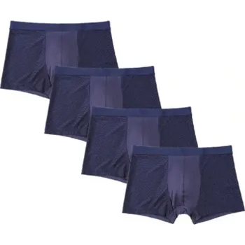 Boxerky Pánské boxerky Edvin - 4 ks tmavě modrá XL