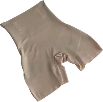 Dámské kraťasy Stahovací bezešvé šortky s vysokým pasem Zeštíhlující spodní prádlo Modelující kompresní kraťasy Bezešvé tvarovací kalhotky pod šaty béžova S