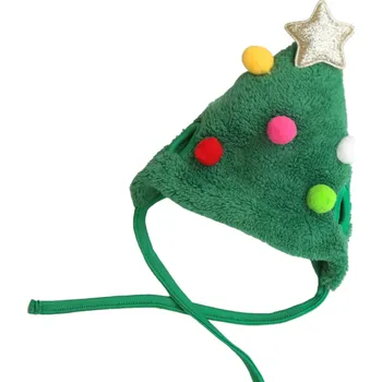 Obleček pro psa Vánoční čepice pro psy - stromeček