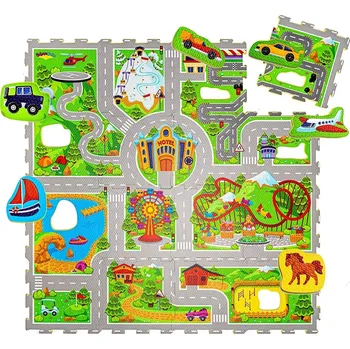 Hrací deka Hrací podložka Puzzle Vacation 1.2 x 1.2 m