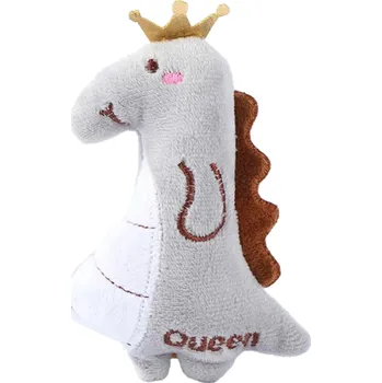 Hračka pro kočku Catnip Toy Žvýkací hračka pro kočky 12 cm Plyšová hračka pro kočky Broušení zubů pro kočky Plyšová Kousací Hračka šedá