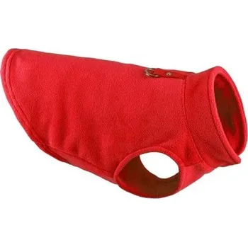 Obleček pro psa Fleecový obleček pro psy Teplá mikina s límečkem Psí zimní obleček Pohodlná teplá vesta pro psy červená L