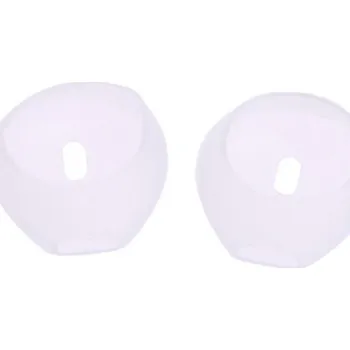 Příslušenství pro sluchátka Silikonová krytka na Apple Airpods 2 ks K2297 průhledná