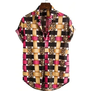 Pánská košile Pánská košile s krátkým rukávem F419 S 5