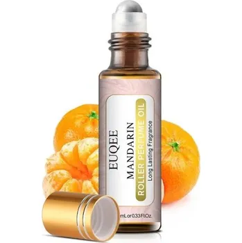 Vonný olej s roll- on aplikační kuličkou Esenciální olej na pokožku, do difuzéru, pro aromaterapii Olejíček s přírodním aroma 10 ml Mandarin