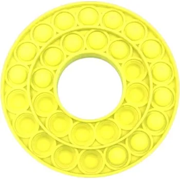 POP IT Pop it antistresová hračka kruh T323 žlutá