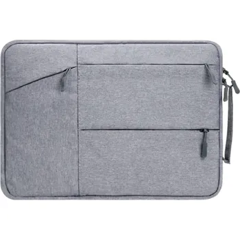 brašna na notebook Brašna na notebook, pro notebook do velikosti 12", s bočními kapsami světle šedá
