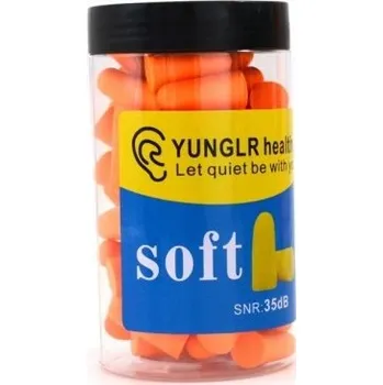 Špunt do uší Špunty do uší 60 ks oranžová