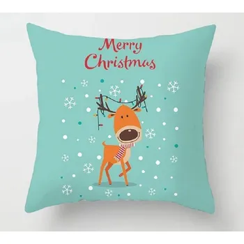 Vánoční dekorace Vánoční povlak na polštář C590 6