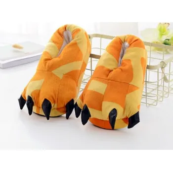 Pánské pantofle Domácí obuv - Pantofle s drápy žlutá dětská