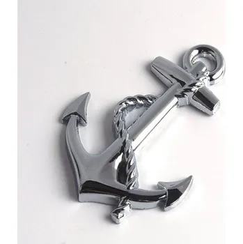 Samolepicí dekorace na vozidlo Kovová samolepka kotva 6