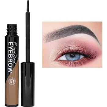 Barva na řasy a obočí Semi-permanentní voděodolná barva na obočí Slupovací krém na zvýraznění obočí Dlouhotrvající gel na obočí s efektem tetování obočí šedá